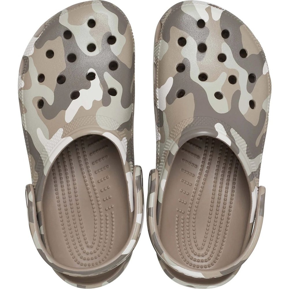 Crocs Classic Printed Camo Clogs Mushroom/Multi Mean US13