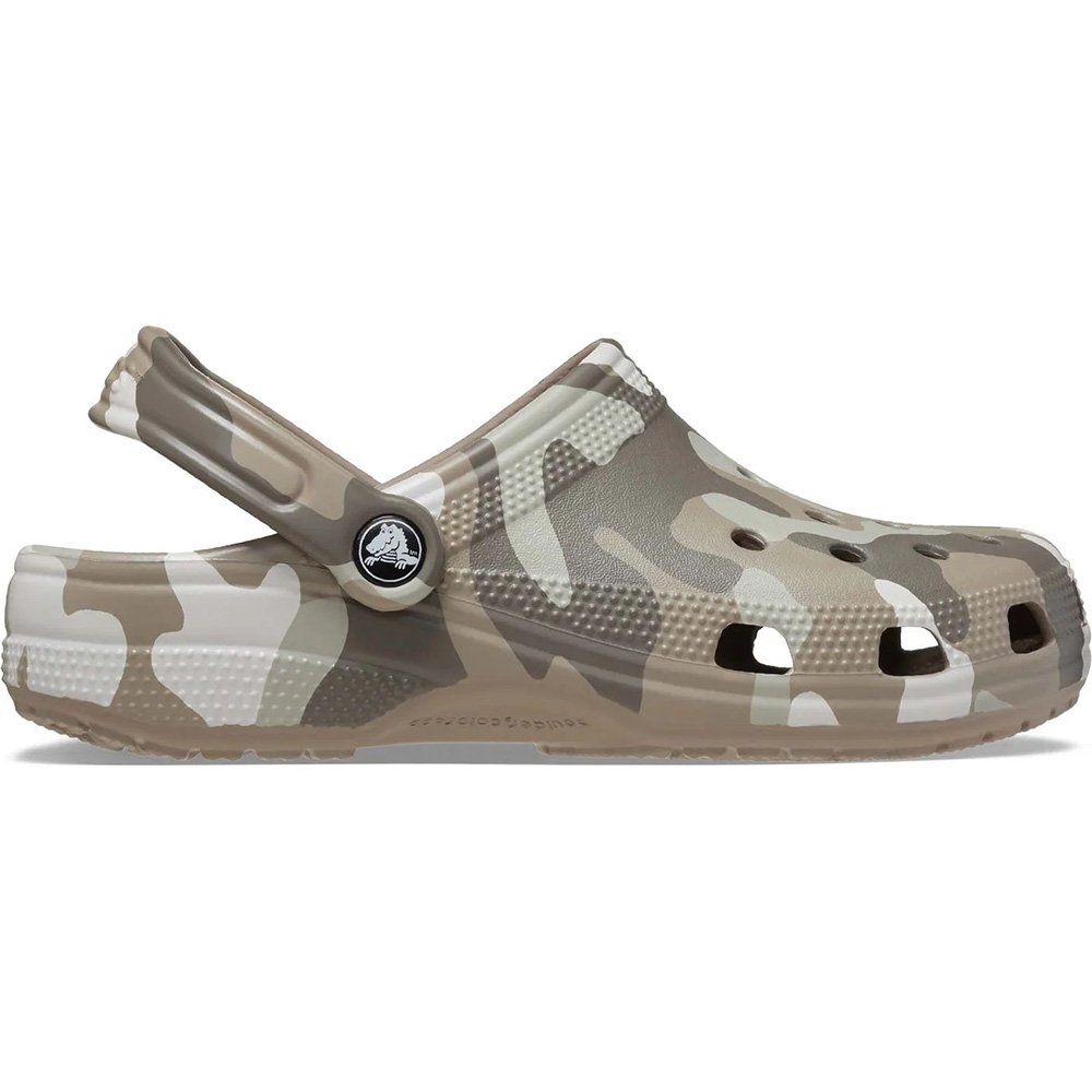 Crocs Classic Printed Camo Clogs Mushroom/Multi Mens US11