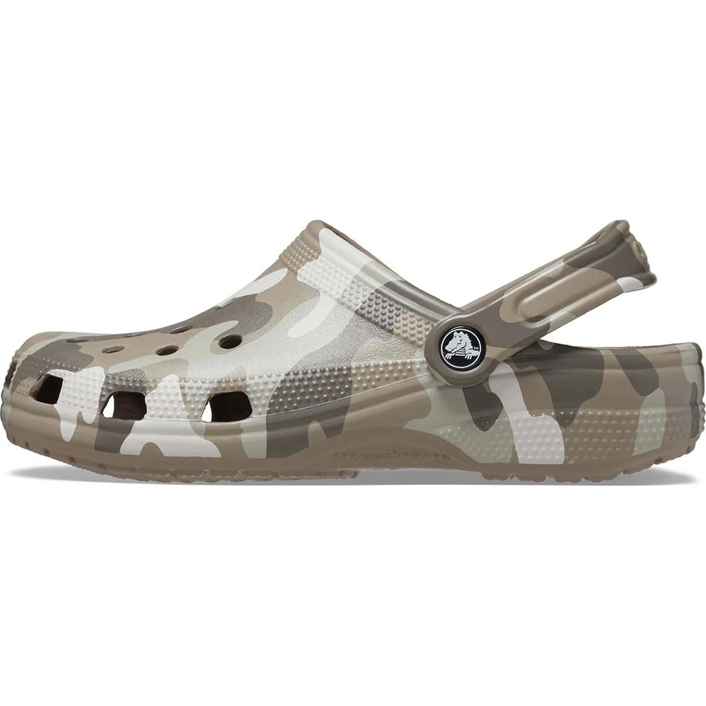 Crocs Classic Printed Camo Clogs Mushroom/Multi Mens US12
