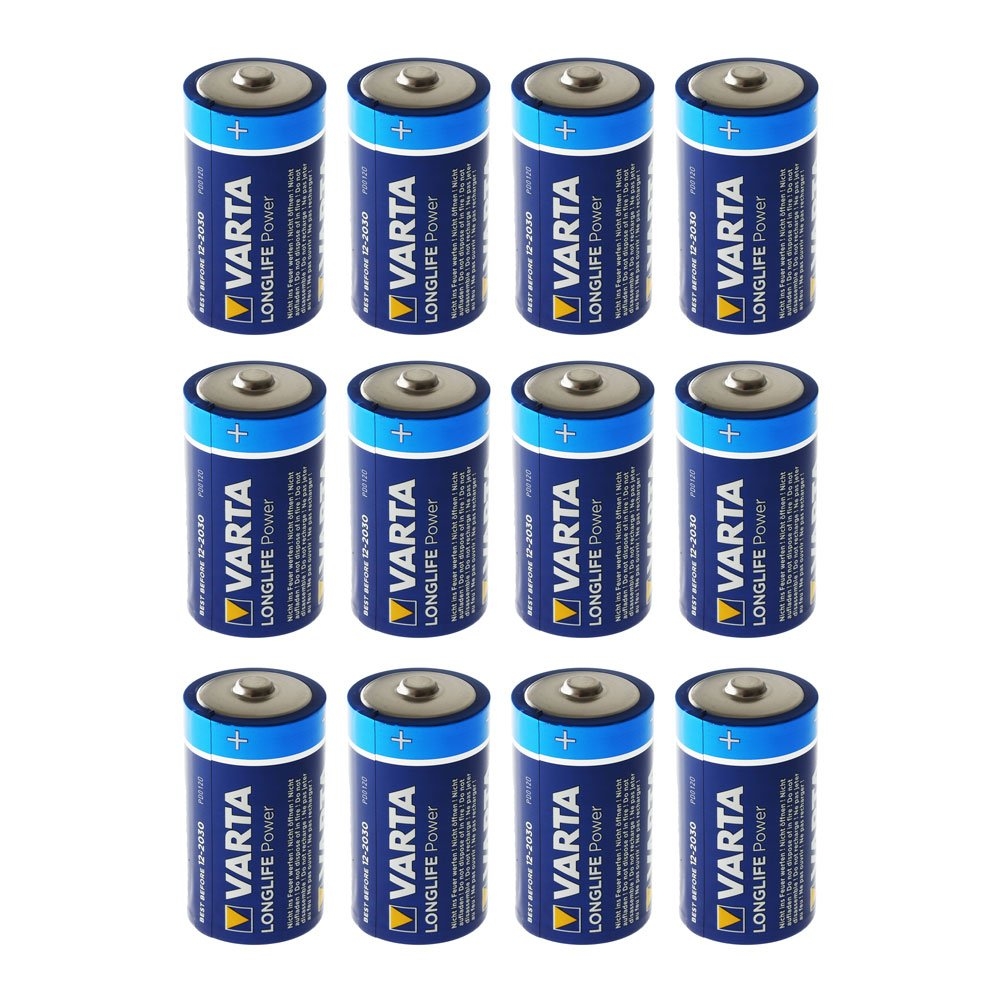 Varta Longlife Power D Alkaline Battery 12-Pack