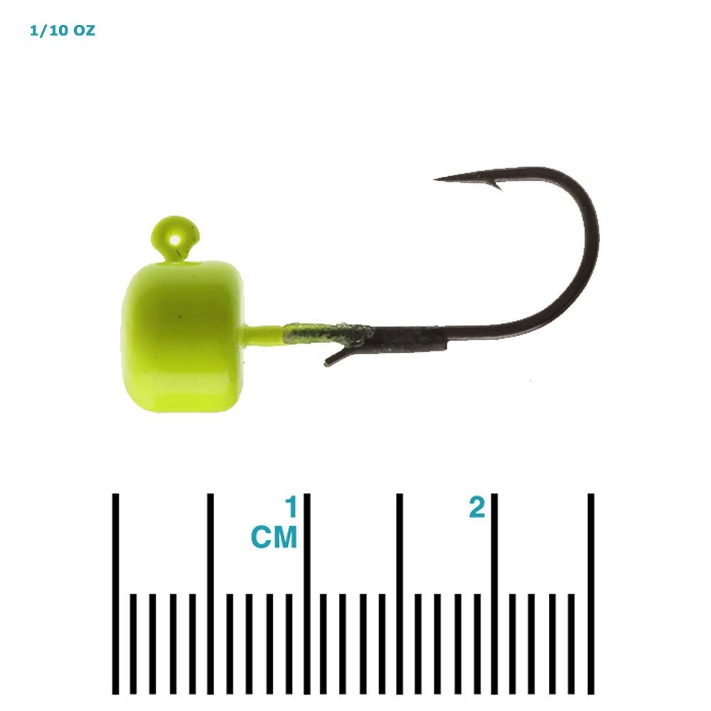 Z-Man Micro Finesse ShroomZ Jig Head Chartreuse Qty 5