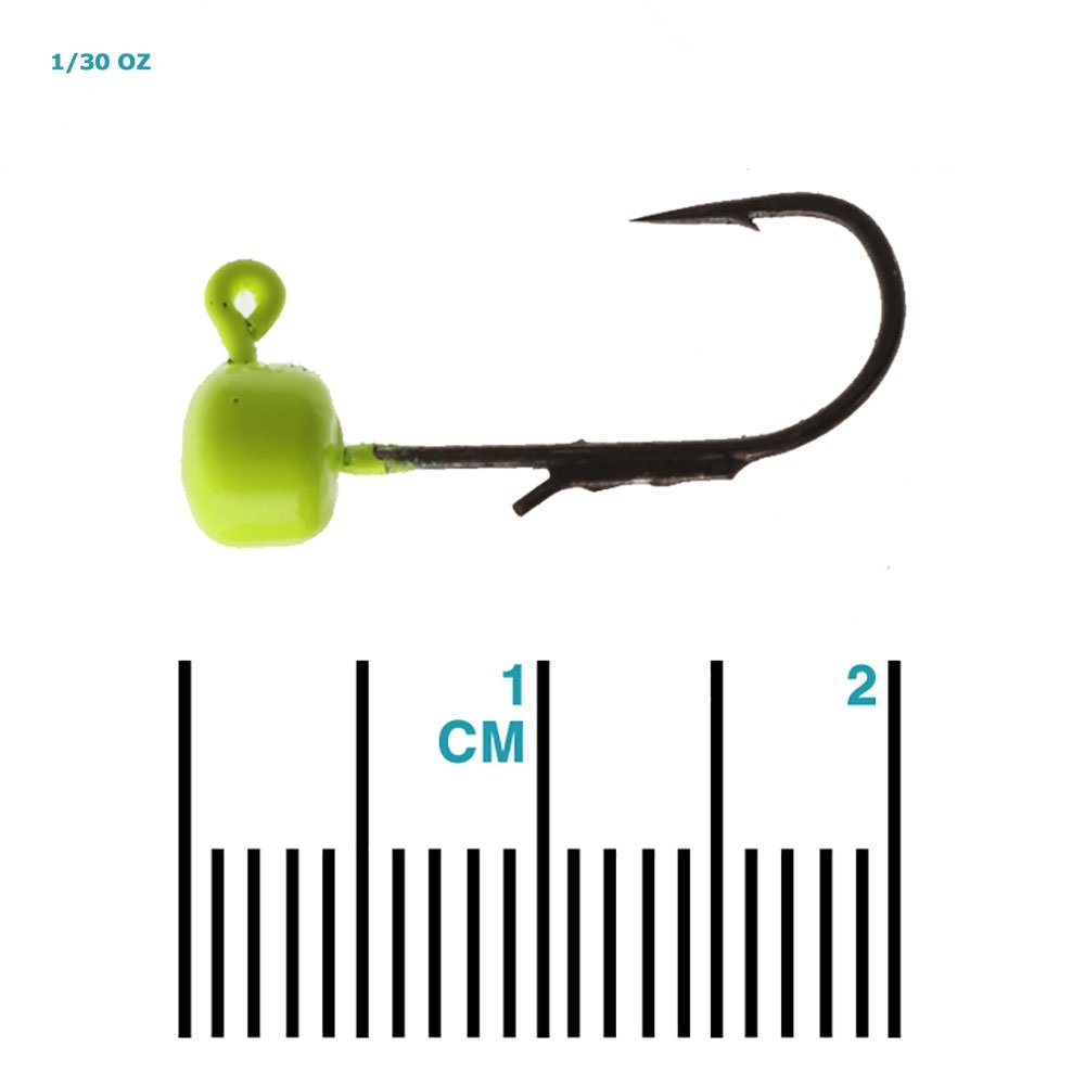 Z-Man Micro Finesse ShroomZ Jig Head Chartreuse Qty 5