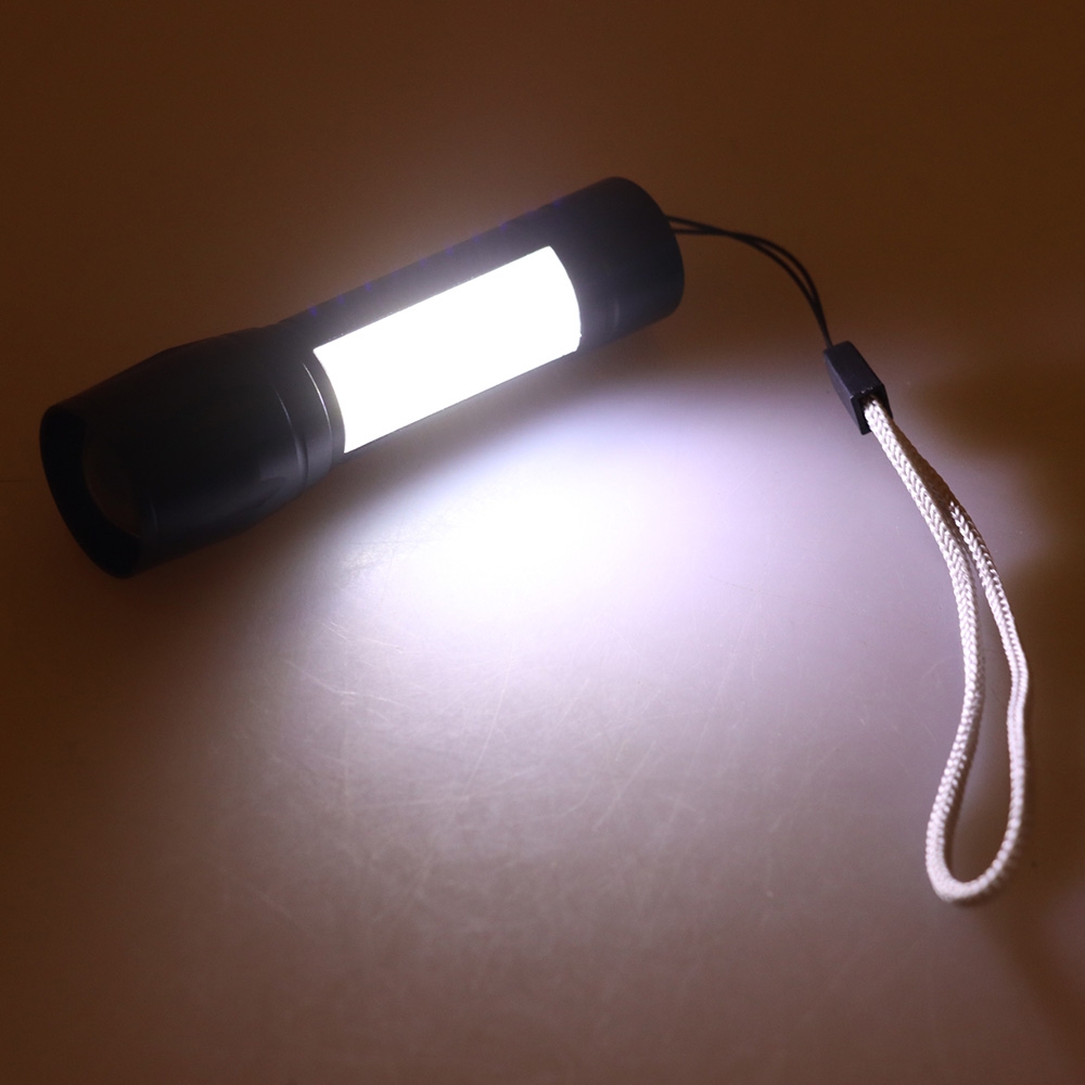 Holiday Rechargeable Mini LED Torch with COB 3W 120 Lumens