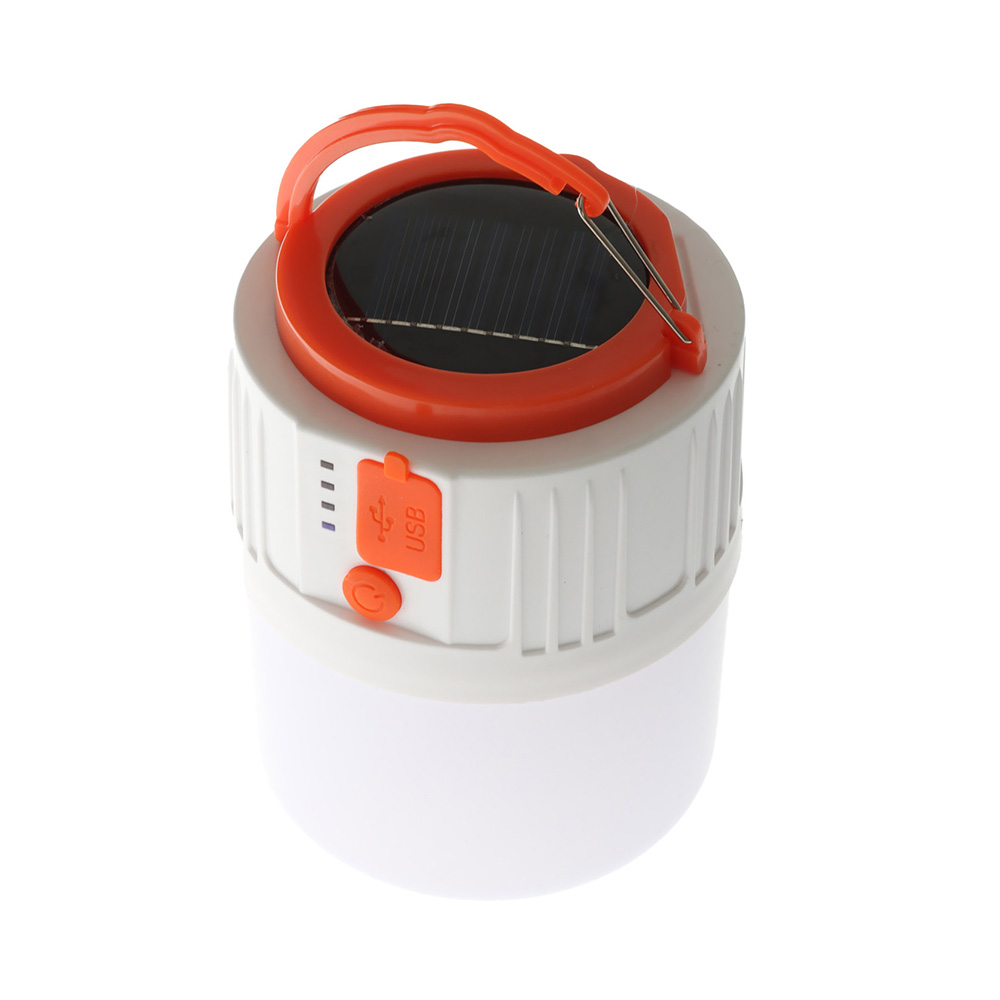 Holiday USB Rechargeable Solar LED Camping Lantern 1600mAh