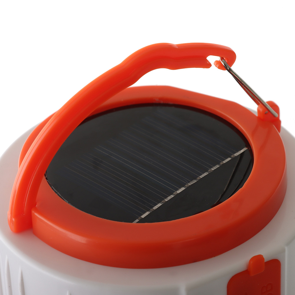 Holiday USB Rechargeable Solar LED Camping Lantern 1600mAh