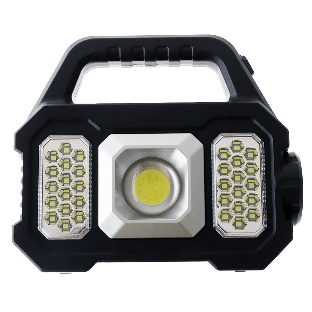 Holiday USB Rechargeable / Solar LED Work Light with COB 300 Lumens 1800mAh