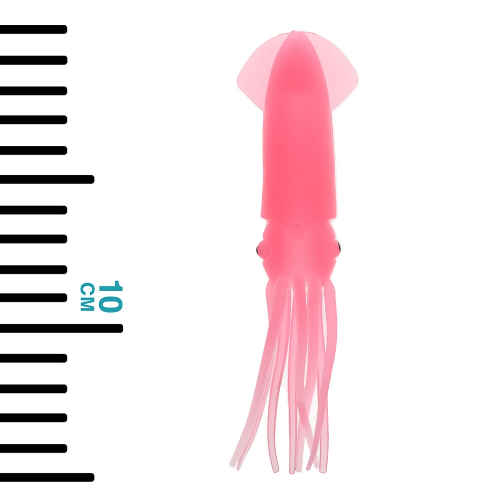 Holiday Lumo Squid Lure Pink Qty 4