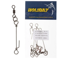 Holiday Surf Casting Slide Swivels 60kg Qty 4 Thumbnail Holiday Surf Casting Slide Swivels 60kg Qty 4