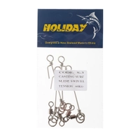 Holiday Surf Casting Slide Swivels 60kg Qty 4 Thumbnail Holiday Surf Casting Slide Swivels 60kg Qty 4