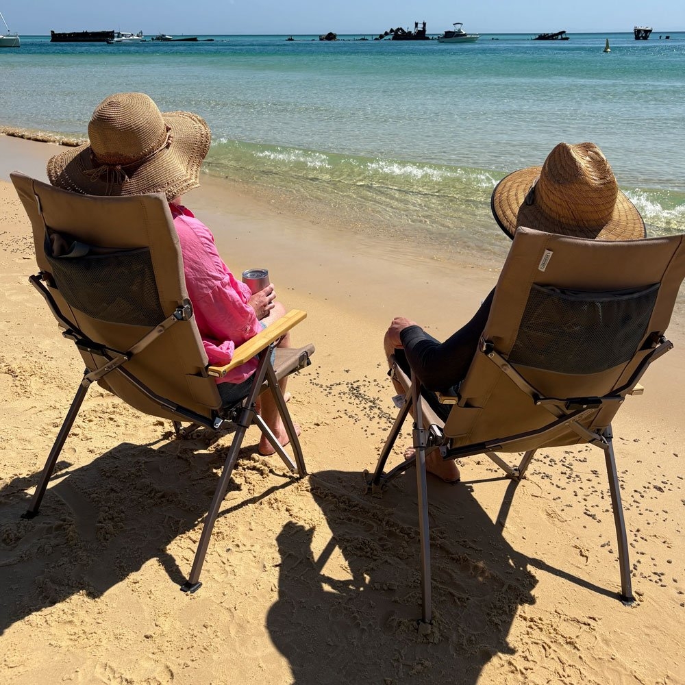 OZtrail Cape Series Folding Recliner Camping Chair