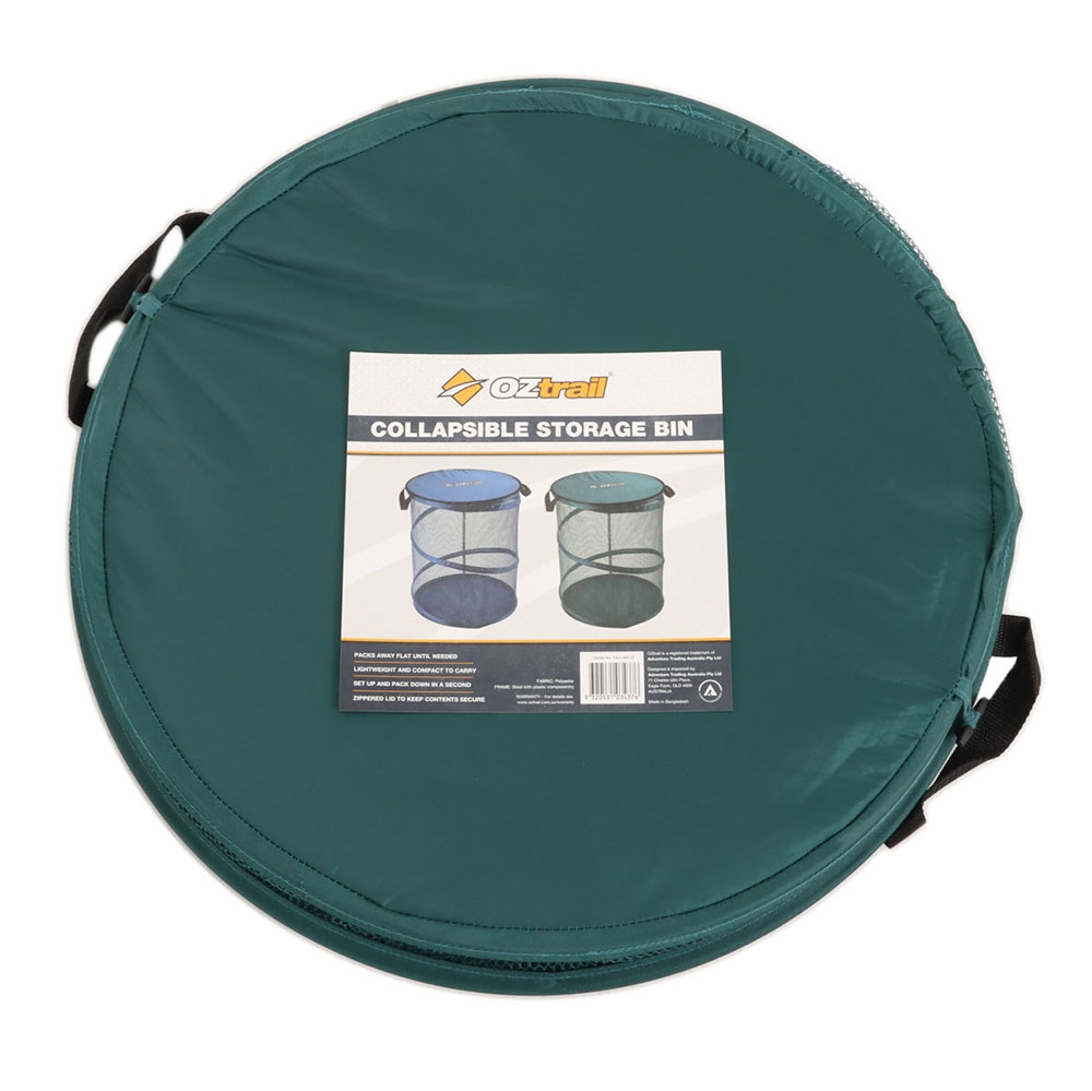 OZtrail Collapsible Laundry Hamper Storage Bin 48 x 60cm