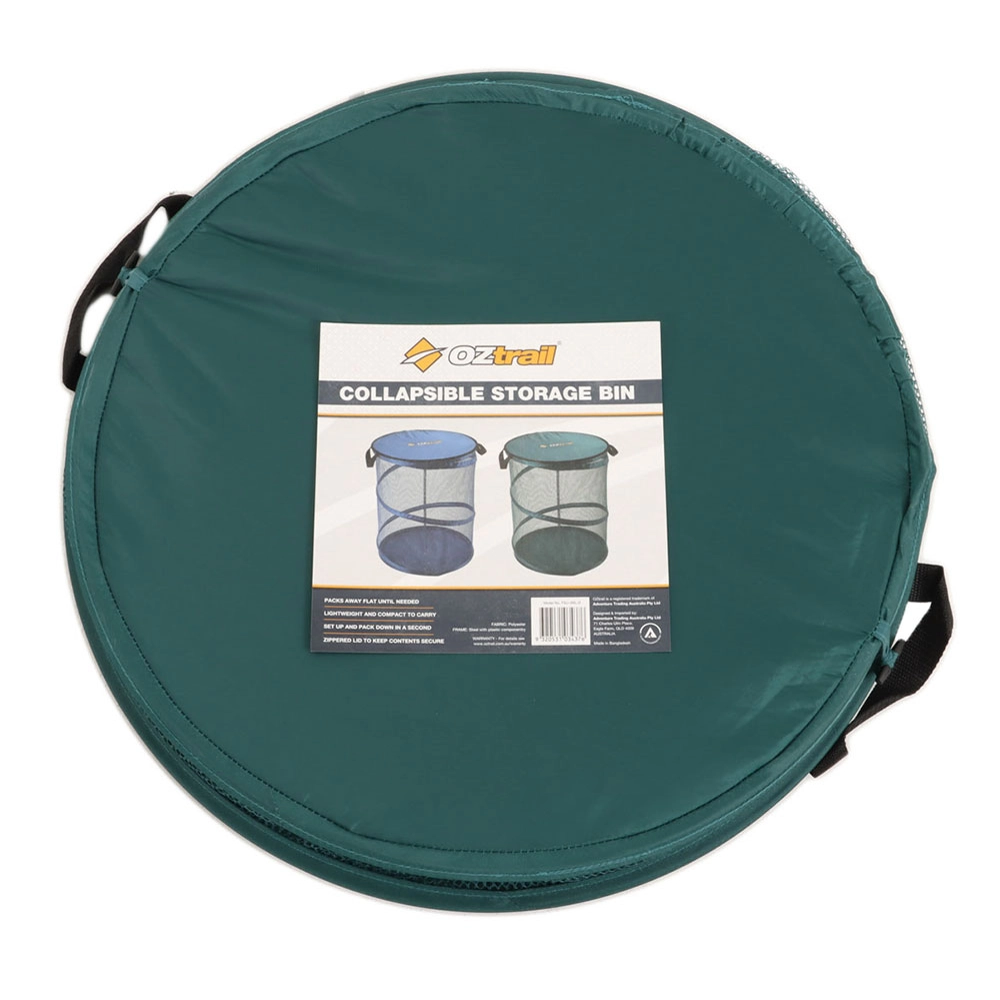 OZtrail Collapsible Laundry Hamper Storage Bin 48 x 60cm OZtrail Collapsible Laundry Hamper Storage Bin 48 x 60cm