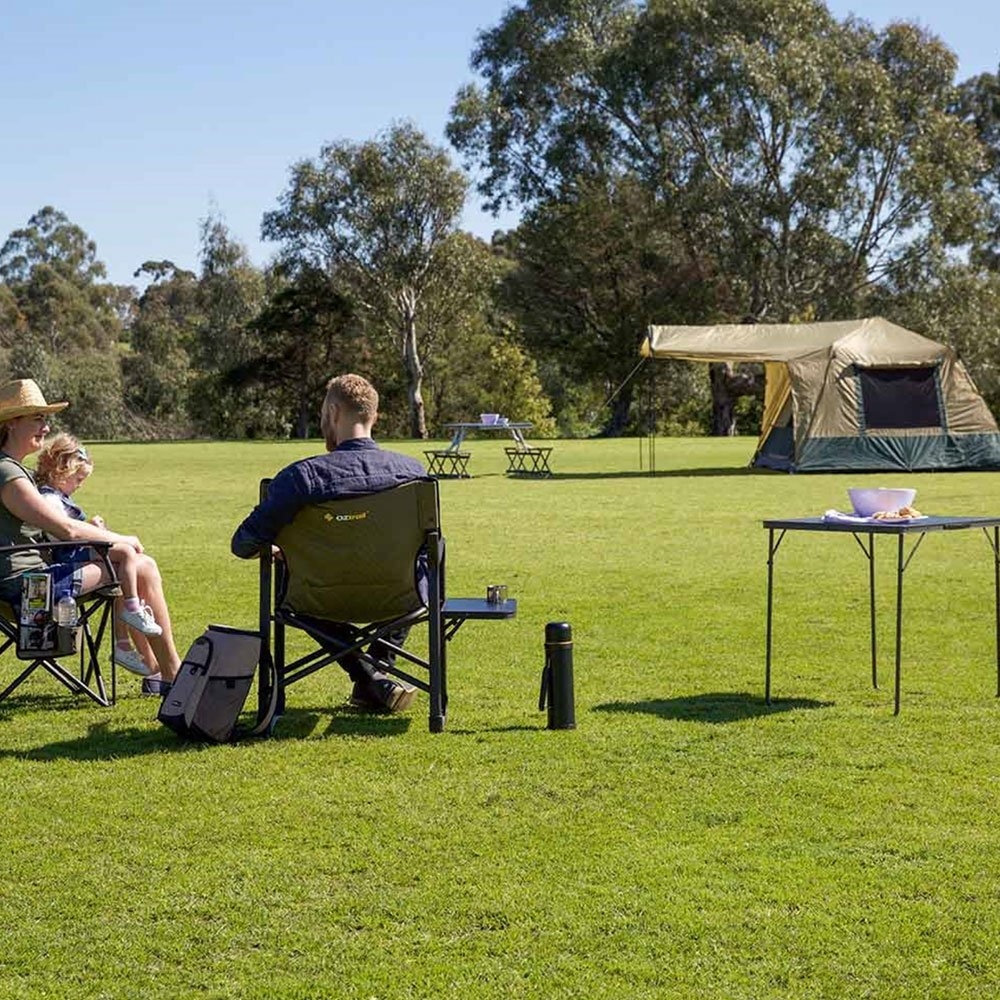 OZtrail Classic Foldable Camping Outdoor Table Black