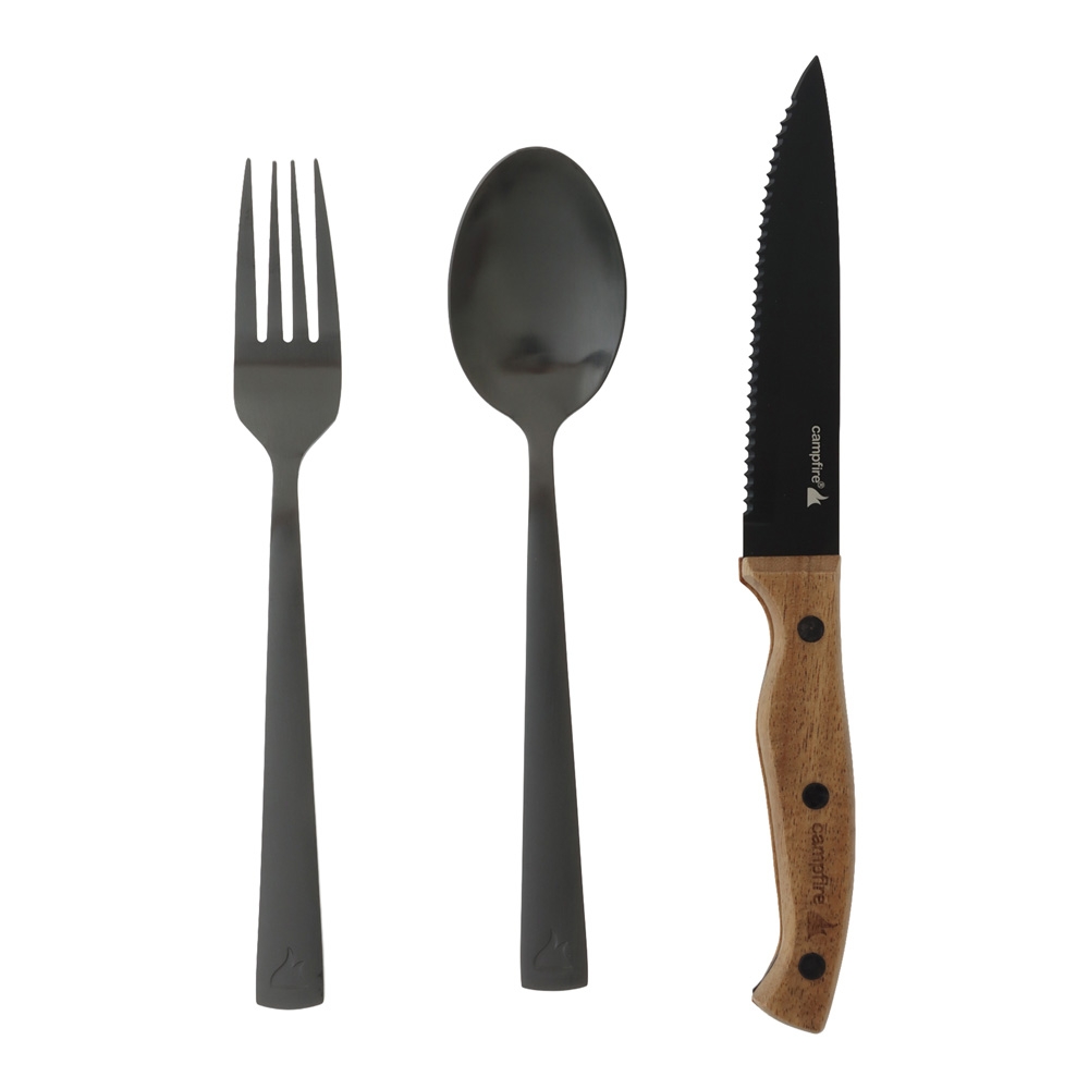 Campfire 12-Piece Premium Camping Cutlery Set