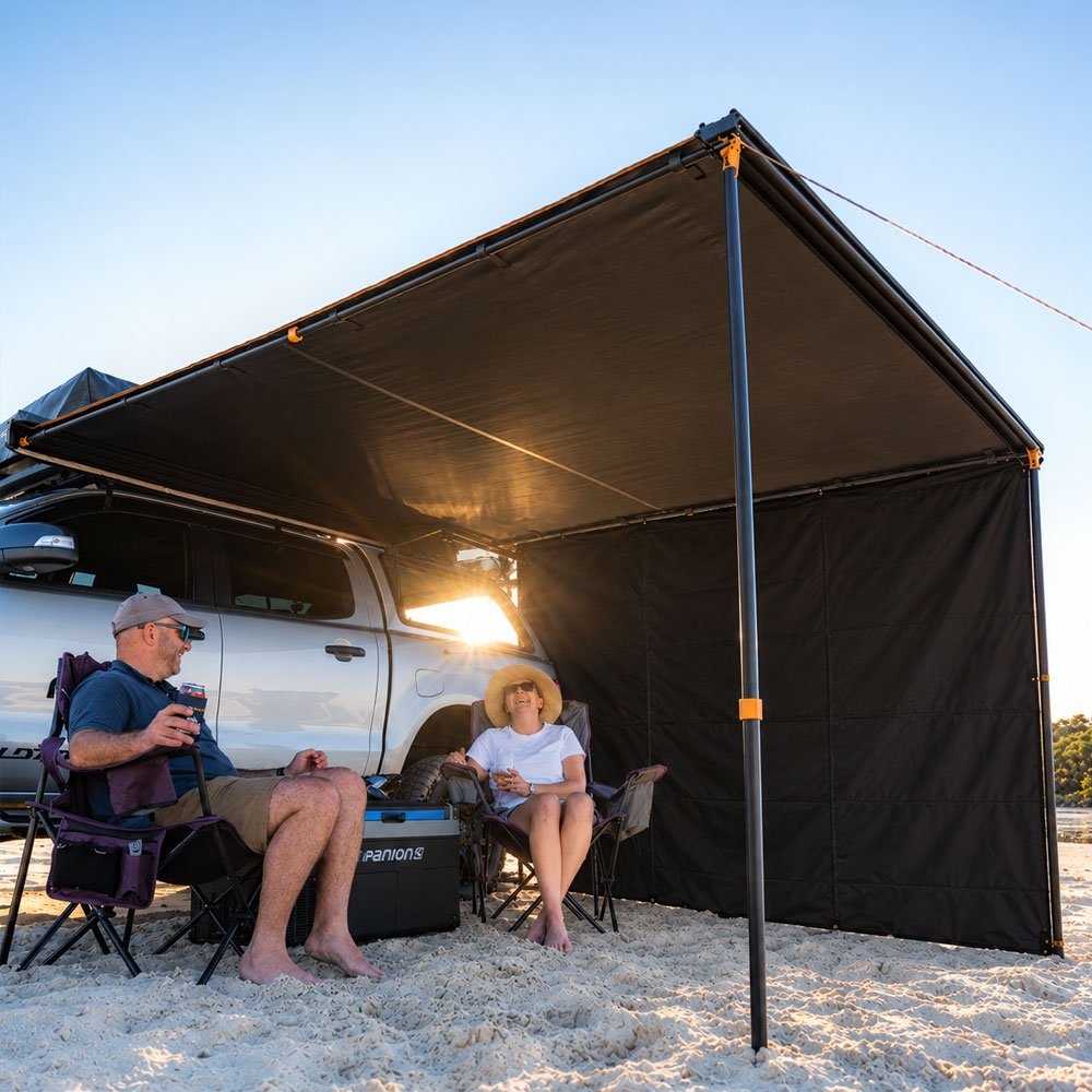 OZtrail BlockOut Awning Side Wall 3m