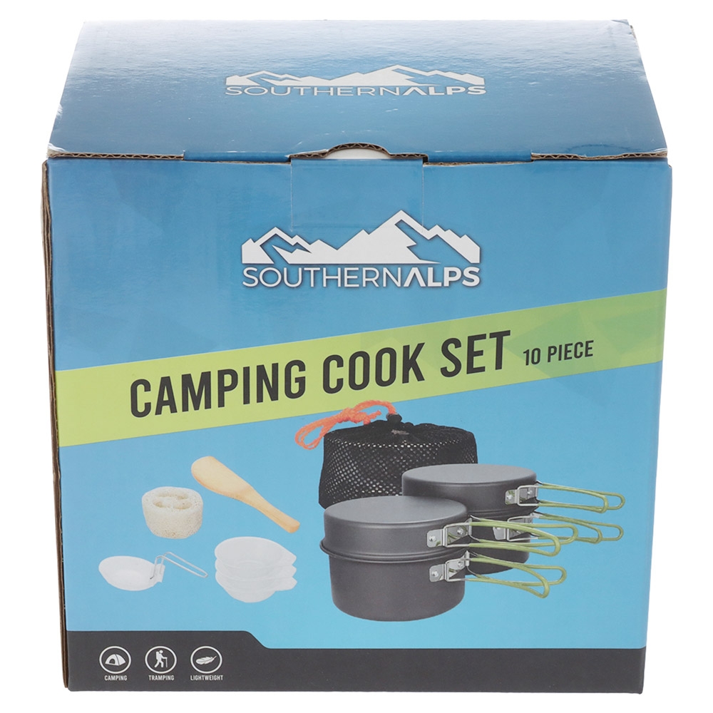 Southern Alps 10 Piece Camping Cook Set