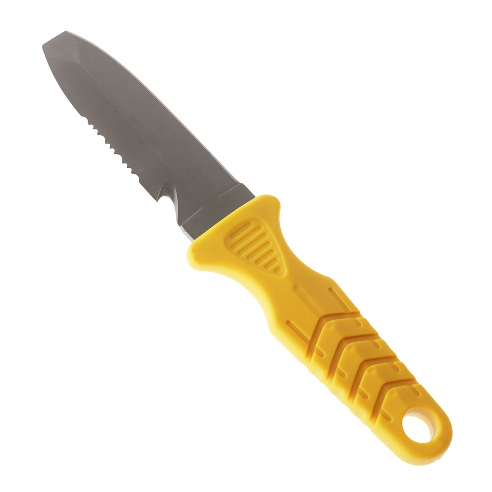Pro-Dive Stalker Paua and Kina Dive Knife Yellow 7.5cm