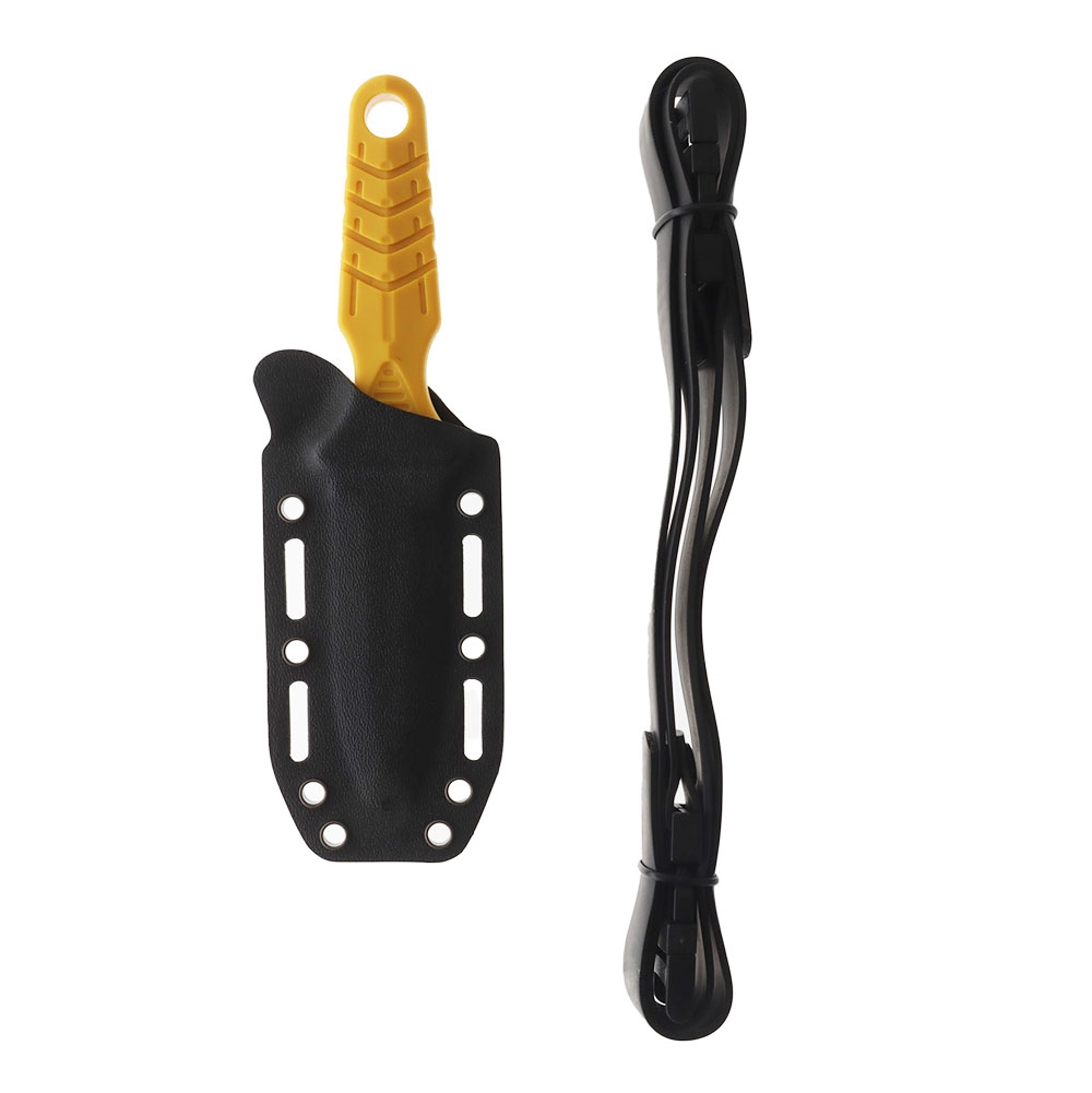 Pro-Dive Stalker Paua and Kina Dive Knife Yellow 7.5cm