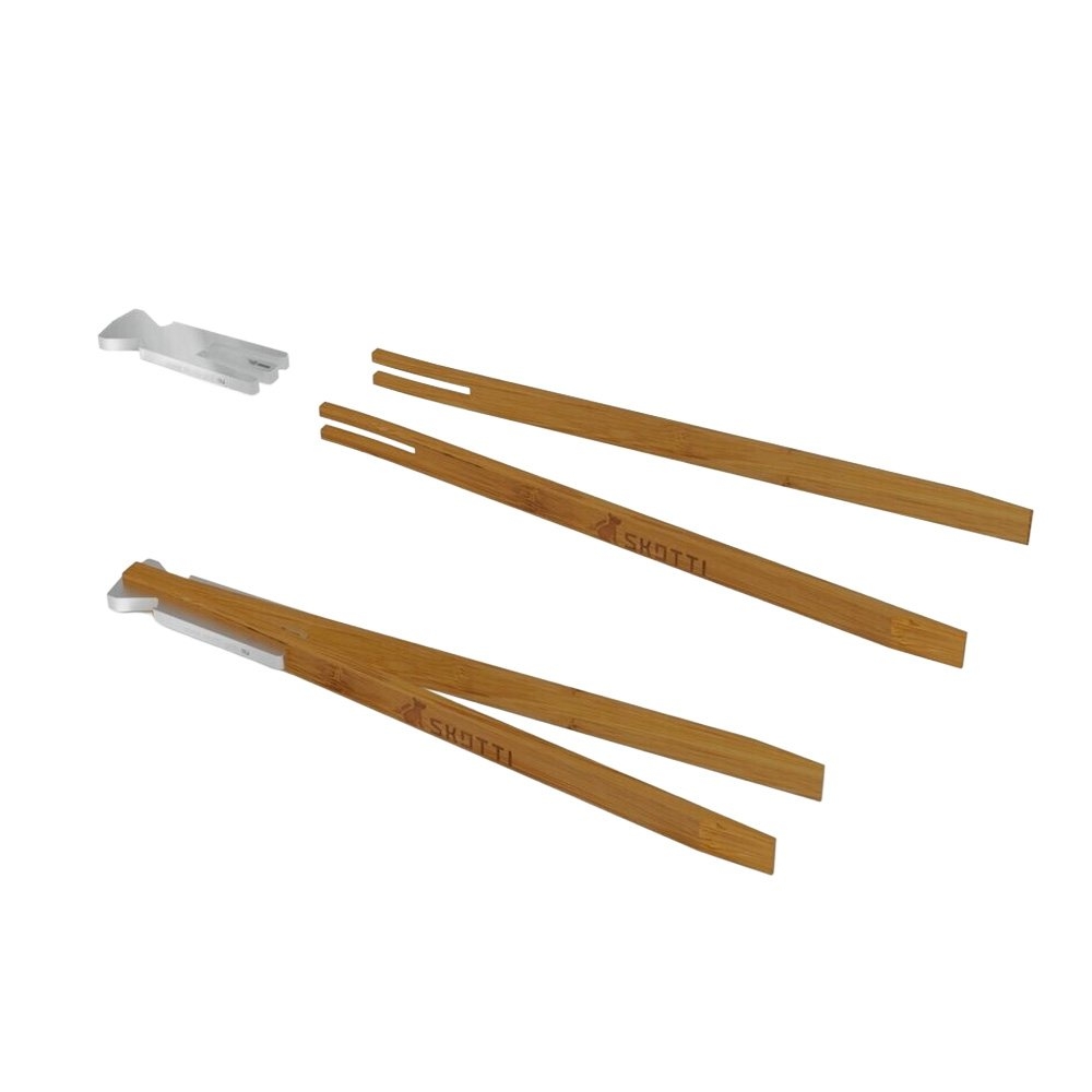 SKOTTI Bamboo Grill Tongs
