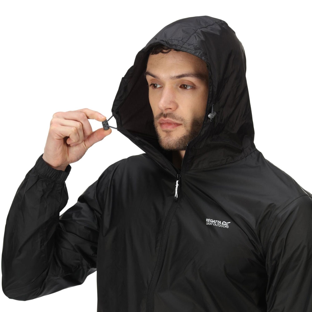 Regatta Pack It Slim Fit Mens Jacket Black Medium