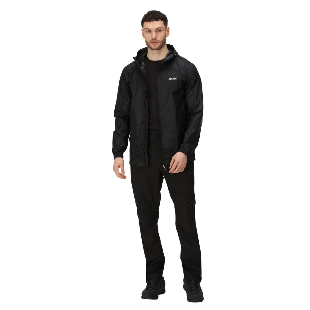 Regatta Pack It Slim Fit Mens Jacket Black Large