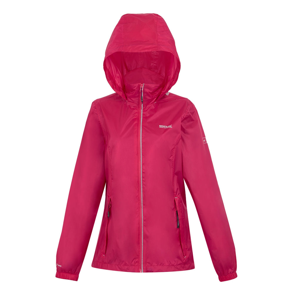Regatta Corinne IV Womens Waterproof Packaway Jacket Dark Cerise Size 10