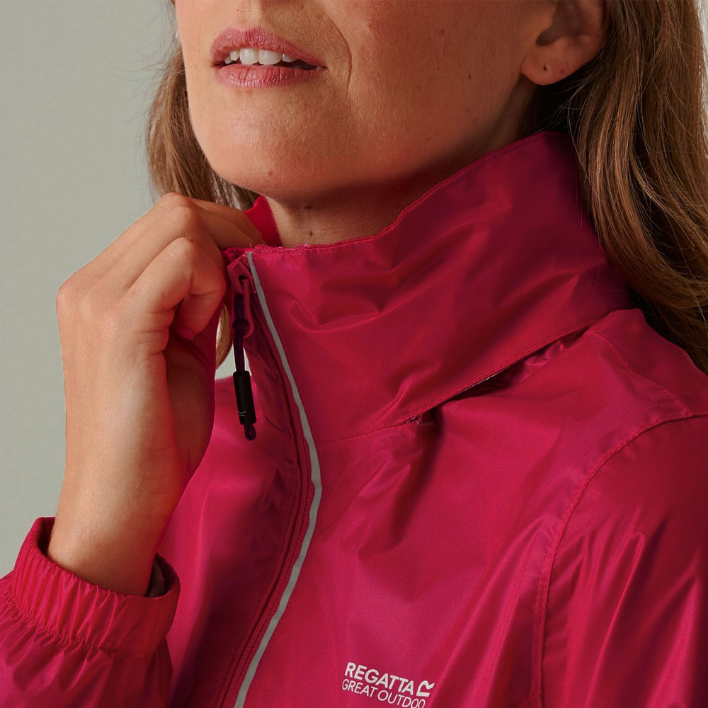 Regatta Corinne IV Womens Waterproof Packaway Jacket Dark Cerise Size 10