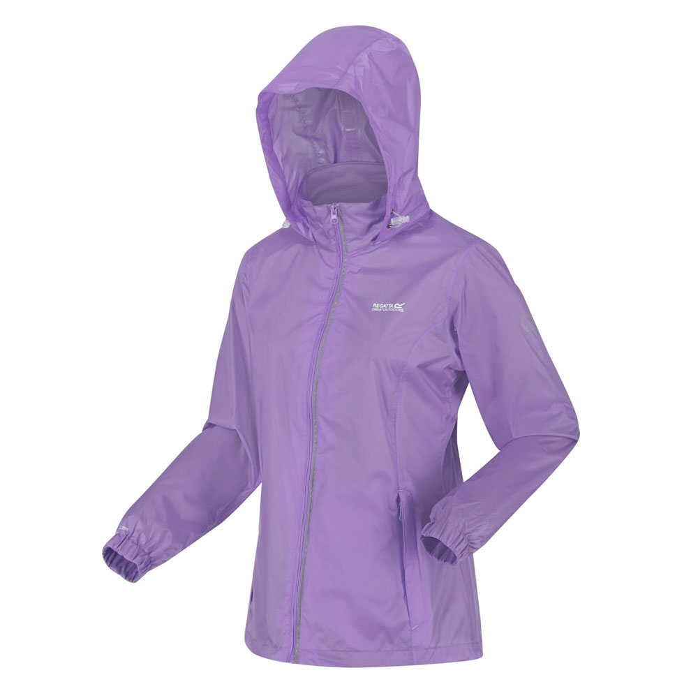 Regatta Corinne IV Womens Waterproof Packaway Jacket Light Purple Size 12