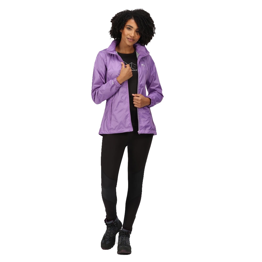Regatta Corinne IV Womens Waterproof Packaway Jacket Light Purple Size 14