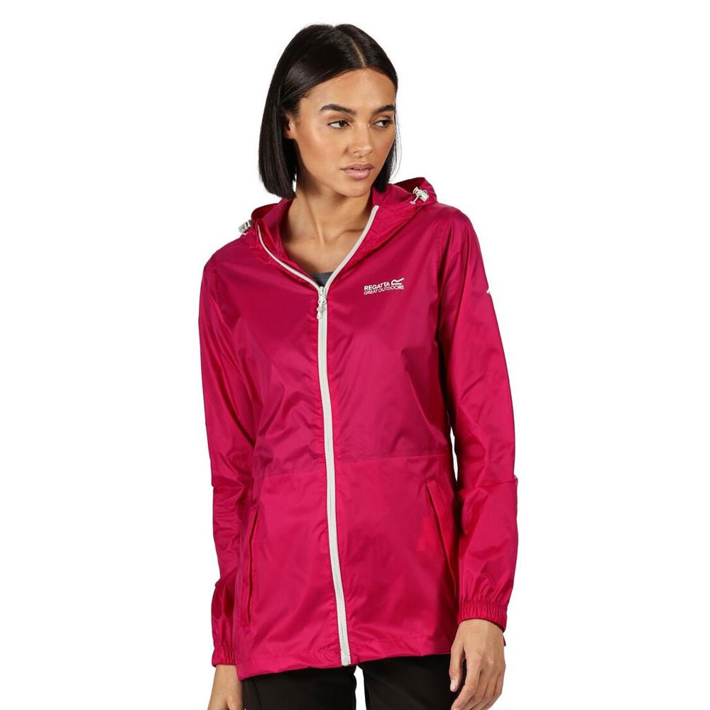 Regatta Pack It III Womens Waterproof Jacket Dark Cerise Size 14