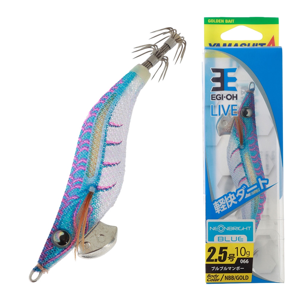 Yamashita EGI-OH LIVE Neon Bright Squid Jig 2.5 75mm 066 BBM Blue