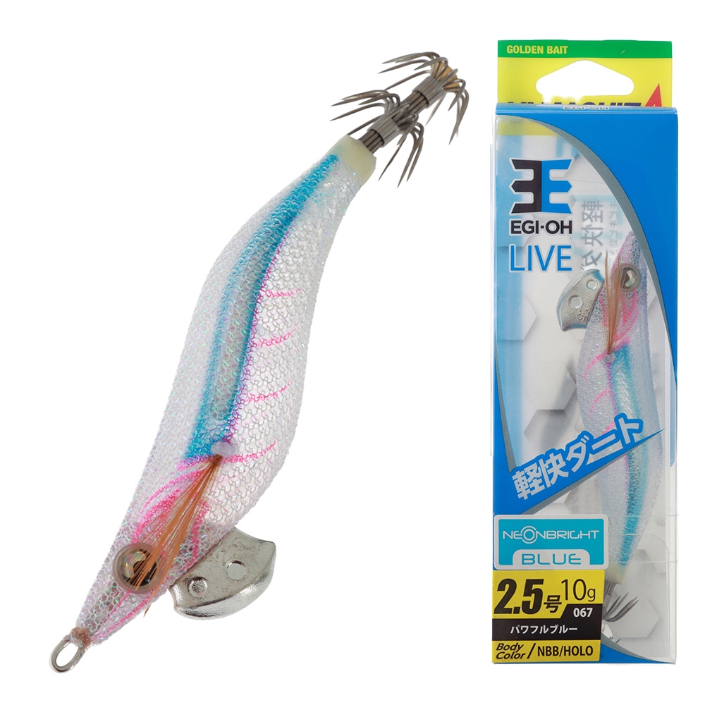 Yamashita EGI-OH LIVE Neon Bright Squid Jig 2.5 75mm 067 Powerful Blue