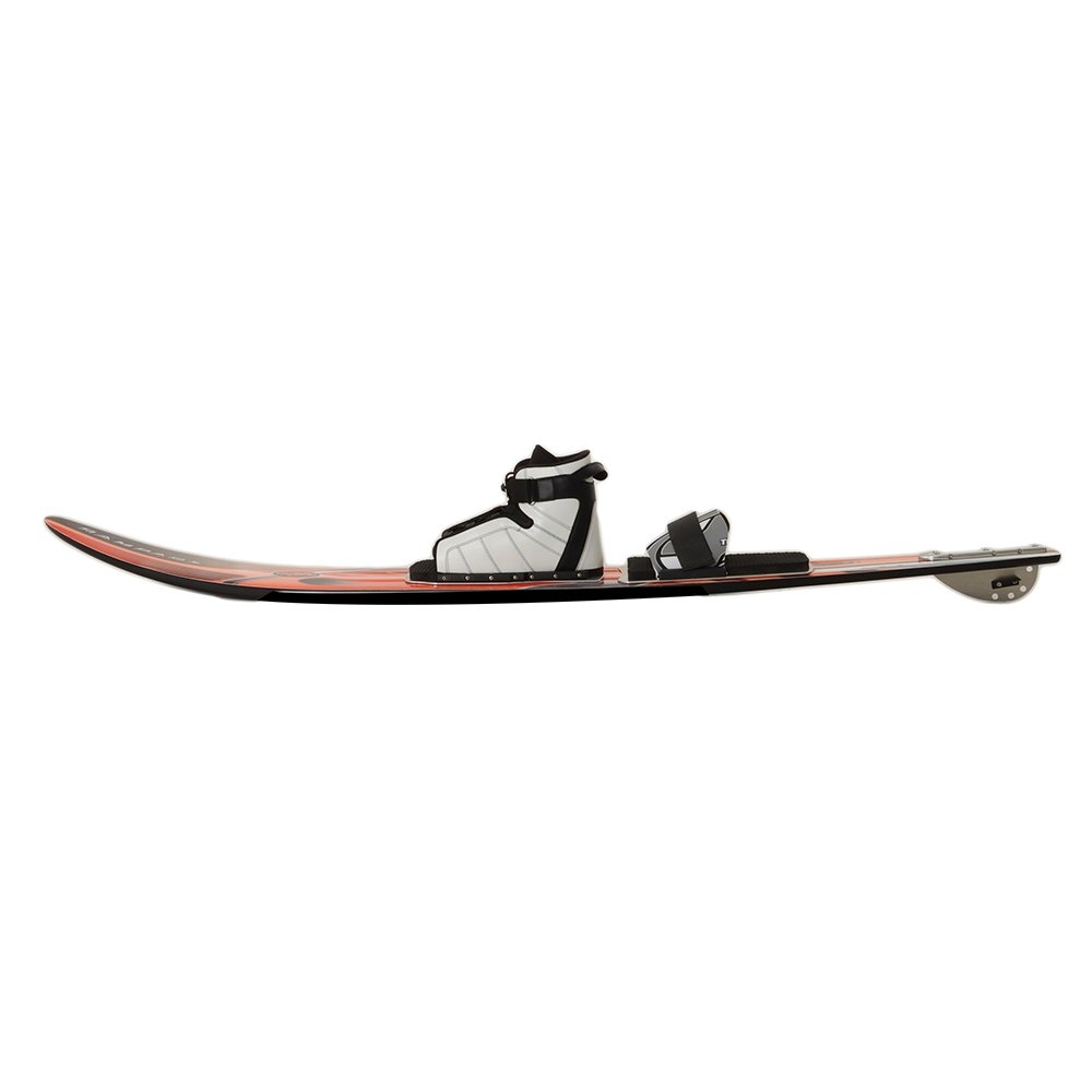 Ron Marks Rampage Hi-Wrap Slalom Water Ski incl Bindings and Cover Carry Case 172cm Orange