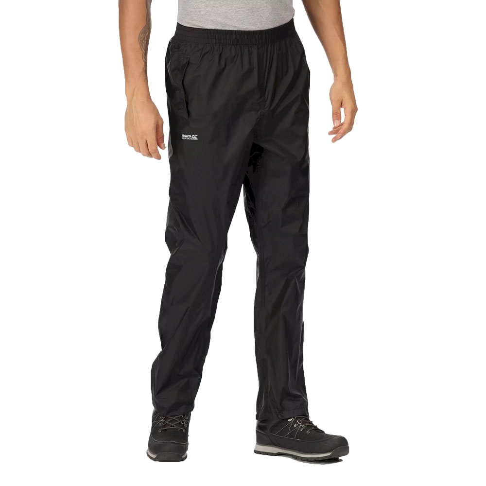 Regatta Pack It Mens Waterproof Overtrousers Black S