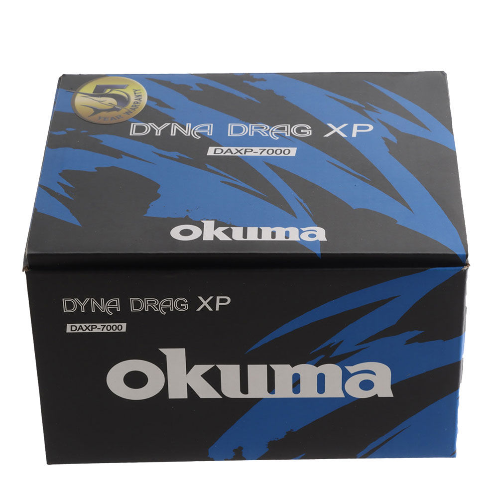 Okuma Dyna Drag XP 7000 Baitfeeder Spinning Reel Spooled with 12kg Mono