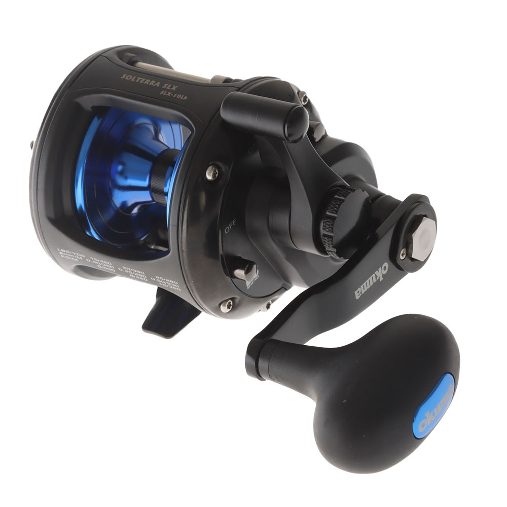 Okuma Solterra SLX 10L Blue Level Wind Boat Reel