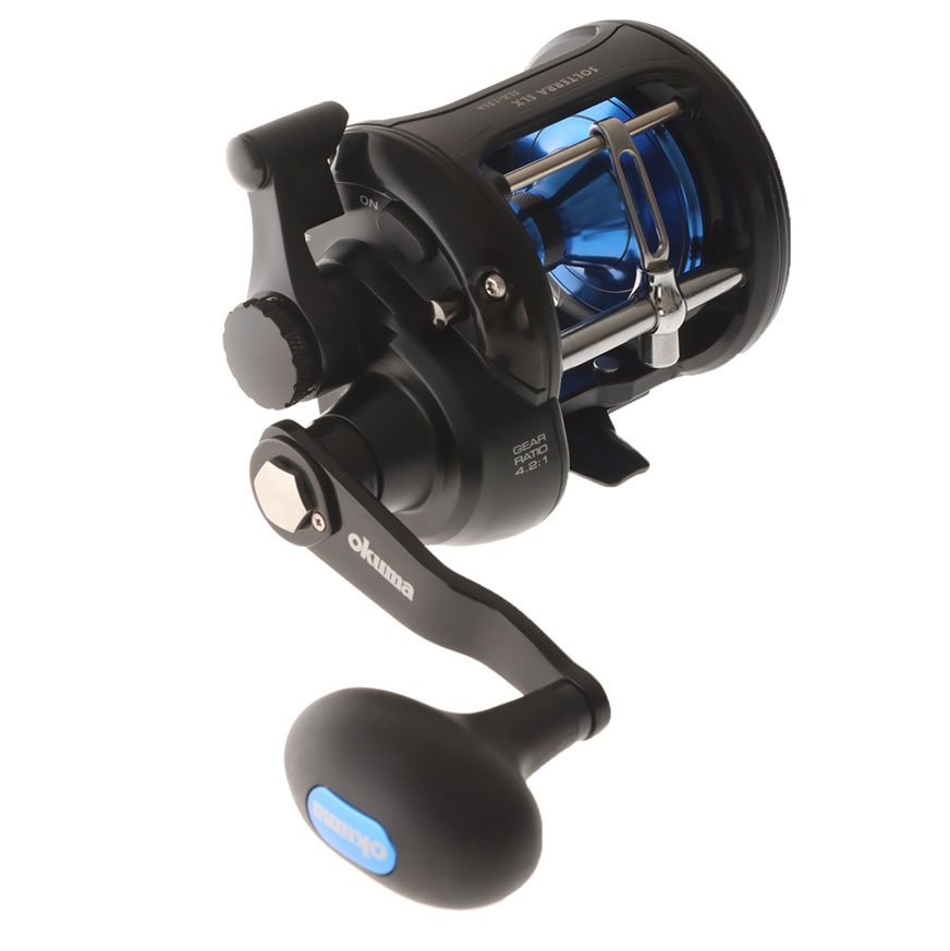 Okuma Solterra SLX 15L Blue Level Wind Boat Reel