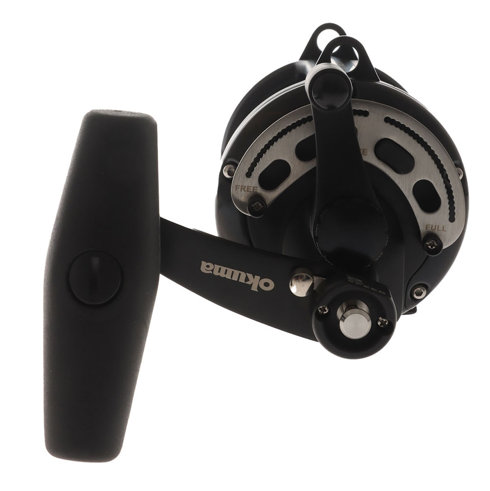 Okuma Solterra SLX 30 Blue 2-Speed T Handle Lever Drag Boat Reel