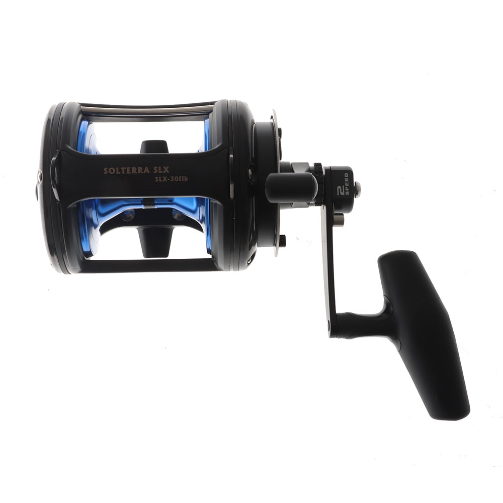 Okuma Solterra SLX 30 Blue CD Rods 2-Speed Land Based Game Combo 7ft 9in 15-24kg 2pc