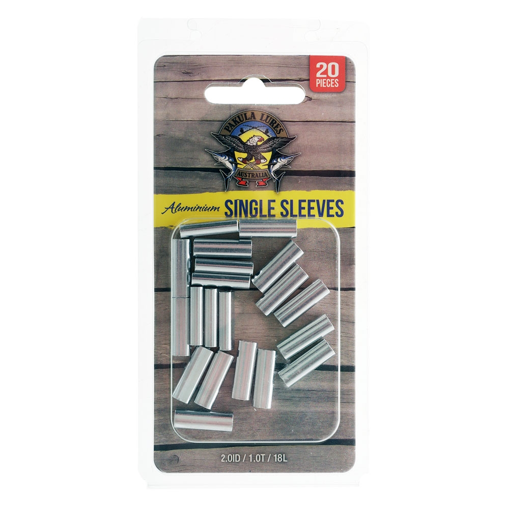 Pakula Aluminium Crimp Sleeves 2.0mm Qty 20