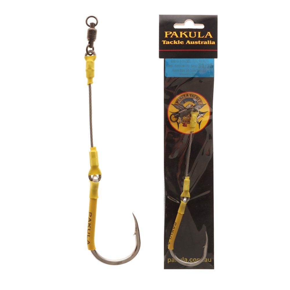 Pakula Single Hook Swivel Rig Heavy Gauge 25mm