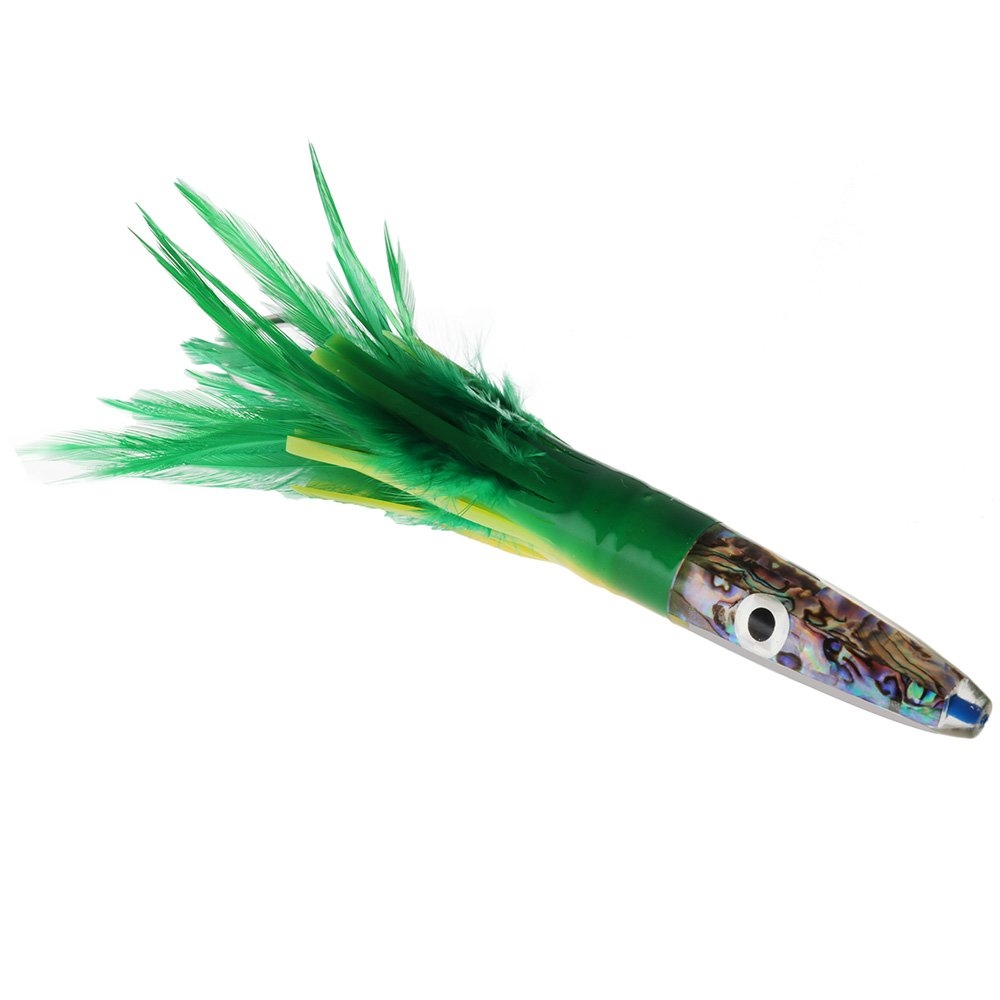 H2O Pro Mean Machine Abalone Feather Albacore Tuna Lure 17cm - Rigged