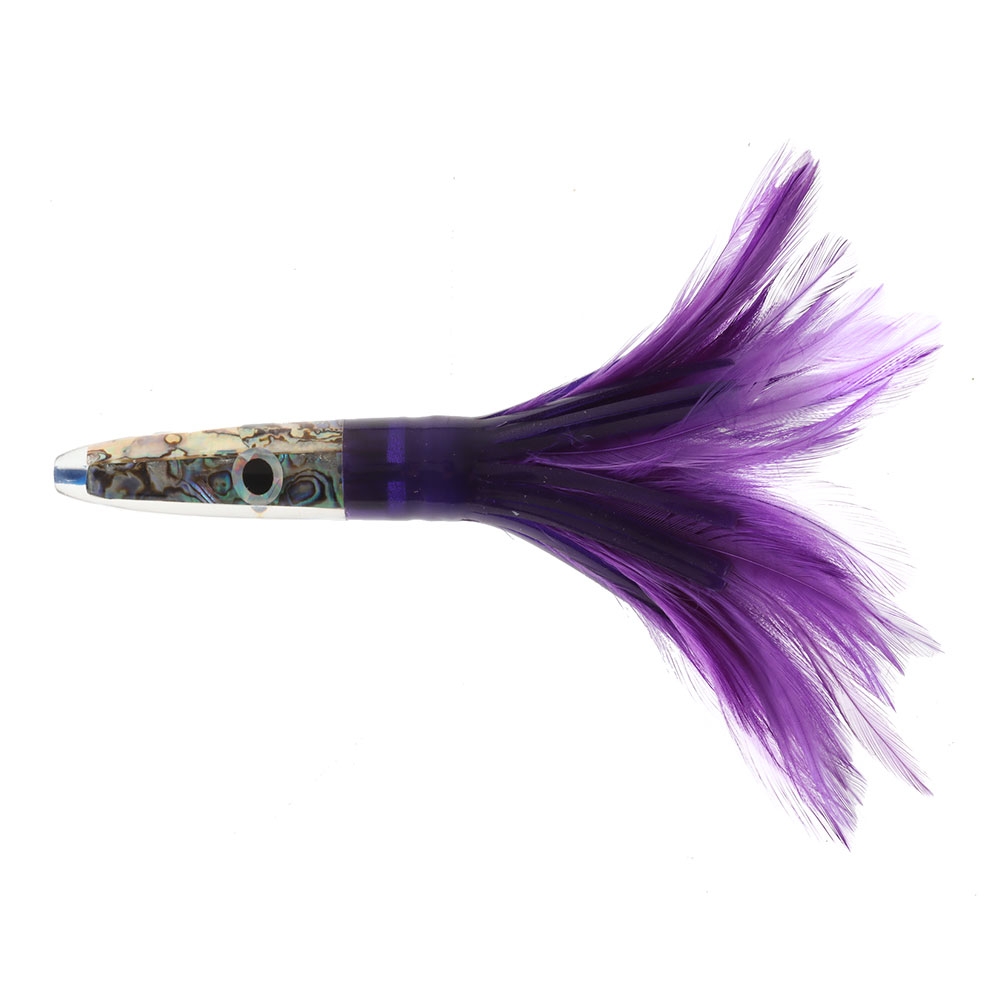 H2O Pro Mean Machine Abalone Feather Albacore Tuna Lure 17cm Purple