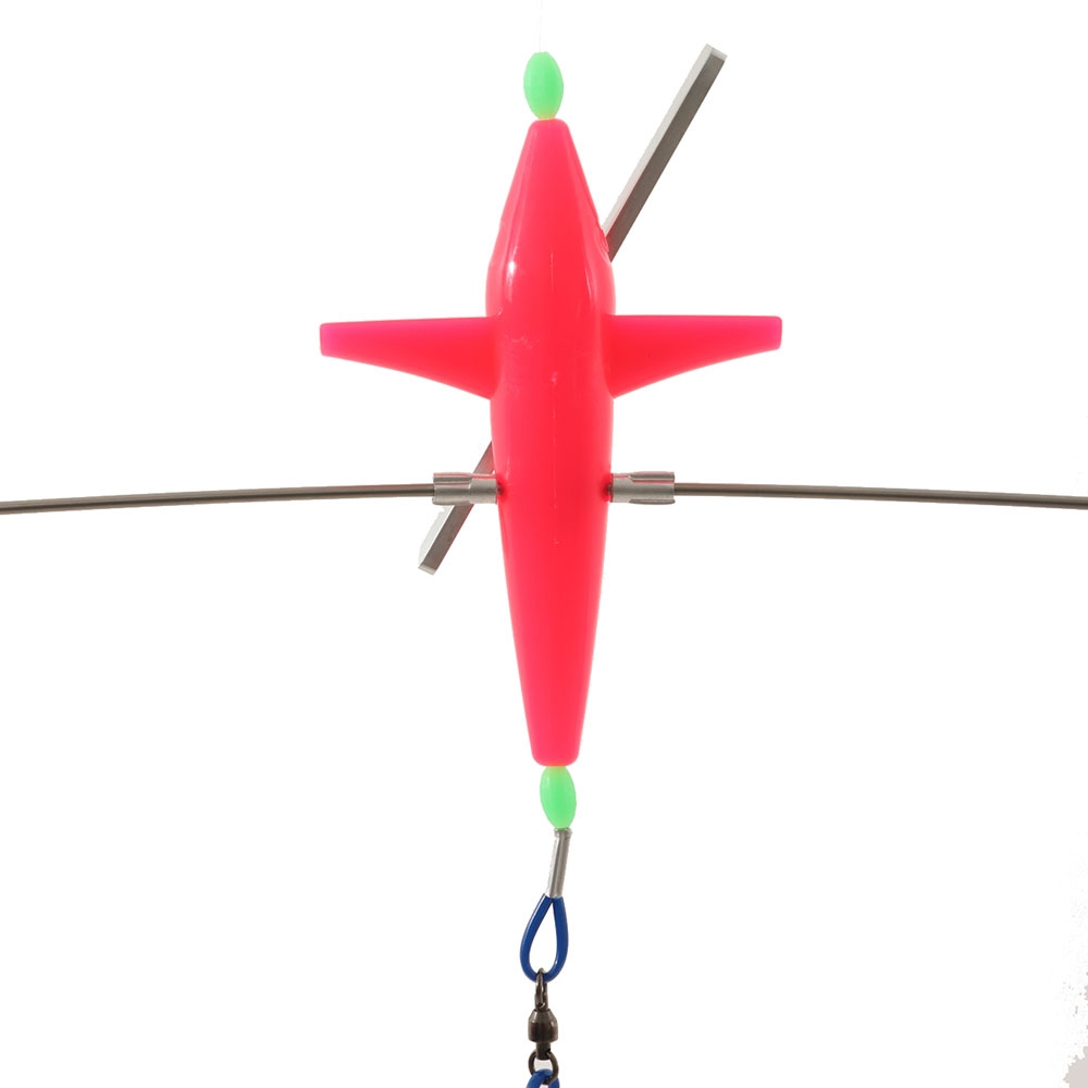 H2O Pro Dual Direction Bulb Squid Titanium Spreader Bar 24in Pink