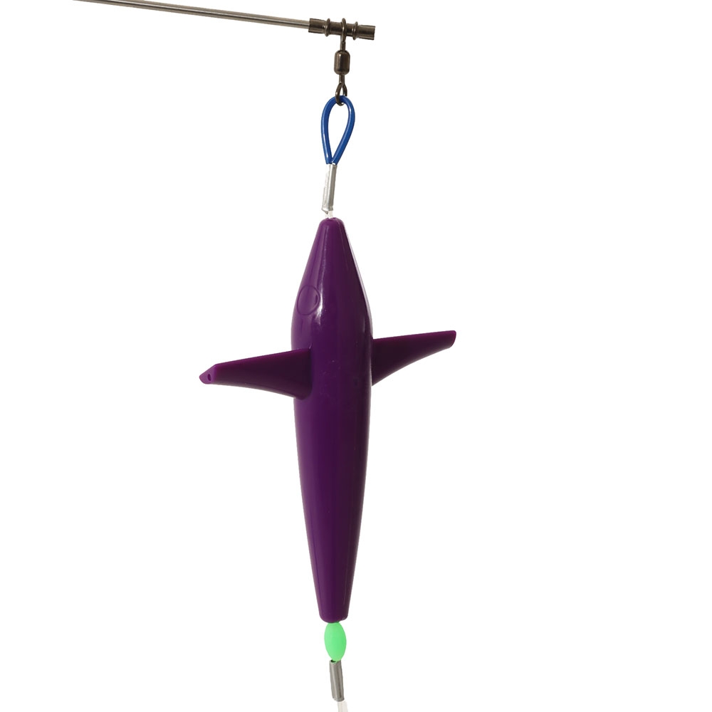 H2O Pro Dual Direction Bulb Squid Titanium Spreader Bar 24in Blue/White