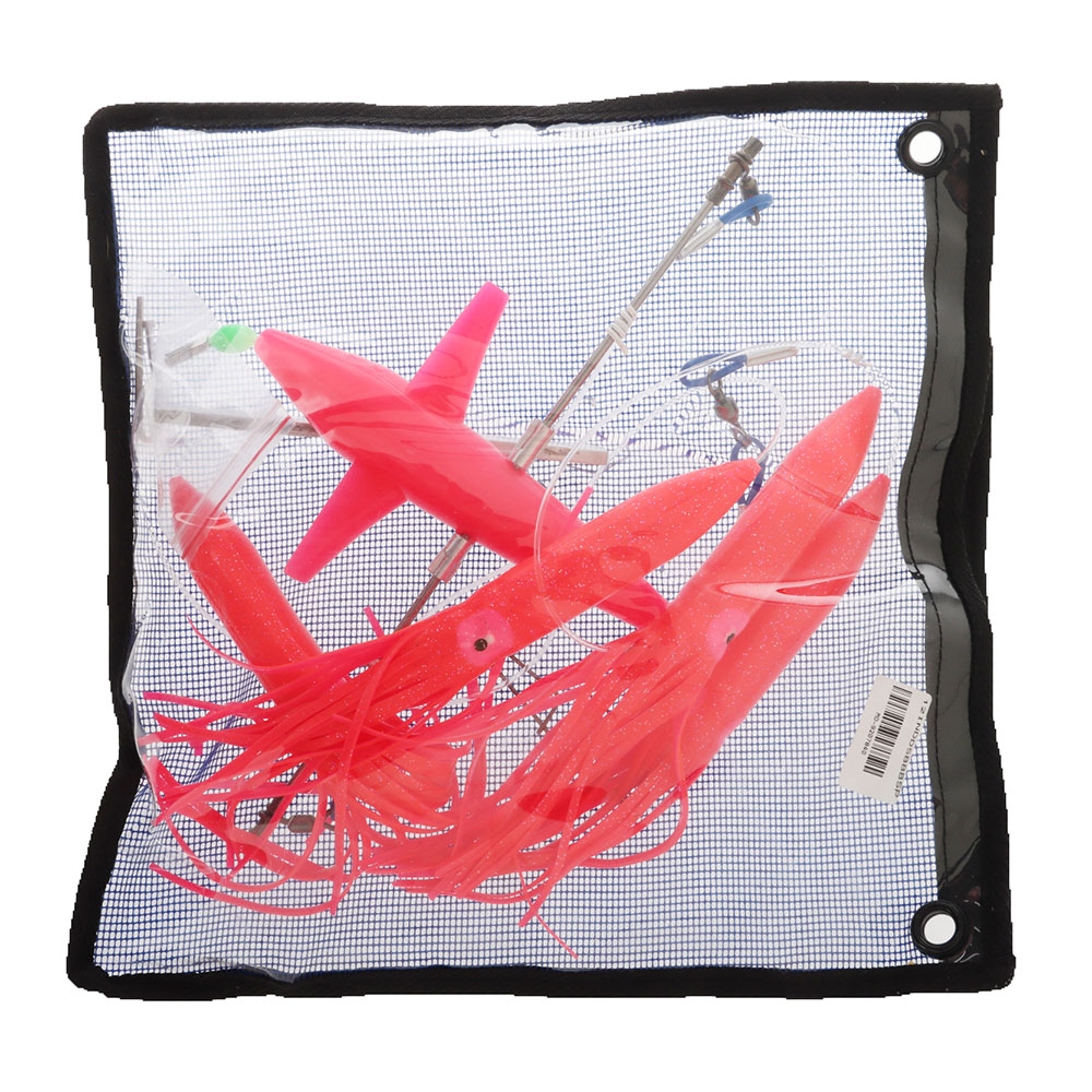 H2O Pro Dual Direction Bulb Squid Titanium Spreader Bar 12in Pink