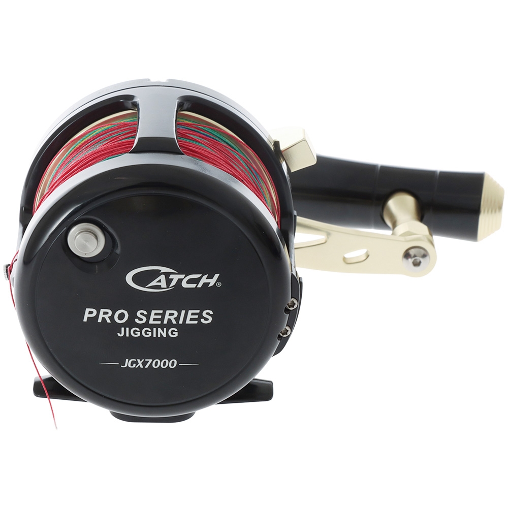 Catch JGX7000 Pro Series Xtreme Acid Wrap OH Jigging Combo with Braid 5ft 2in 200-400g 1pc