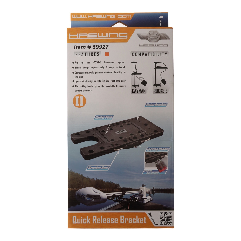 Haswing Heavy Duty Quick Release Bracket Suits 50736/7 Cayman Trolling Motors