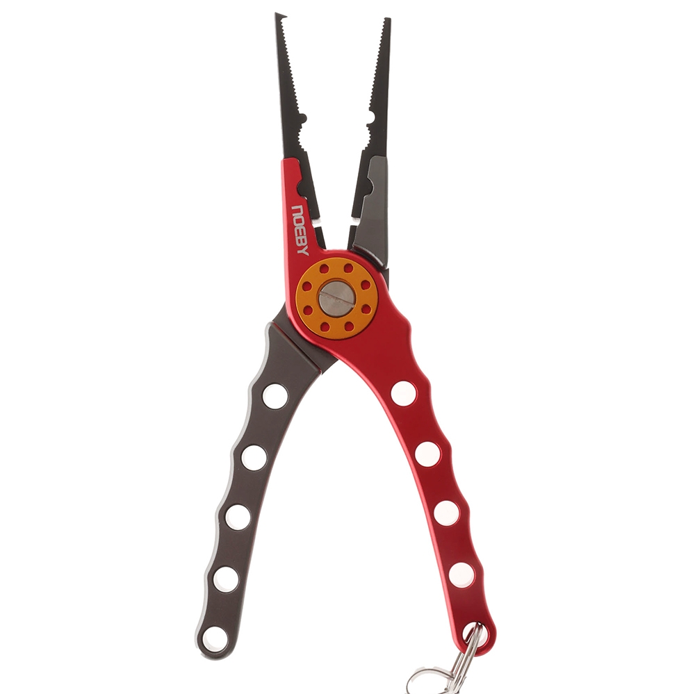 NOEBY Aluminium Long Nose Split Ring Fishing Pliers Red