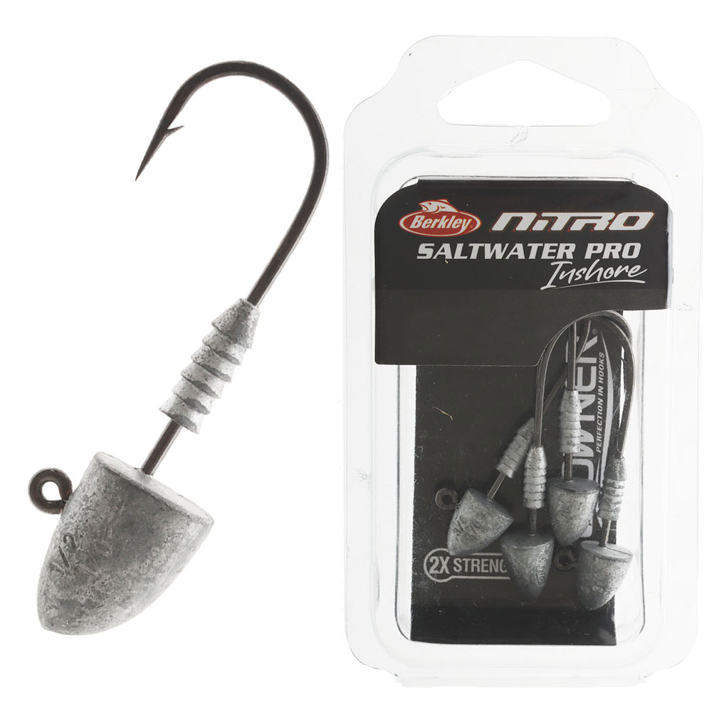 Berkley Nitro Saltwater Pro Inshore Jig Heads 1/4oz No.1 Qty 5
